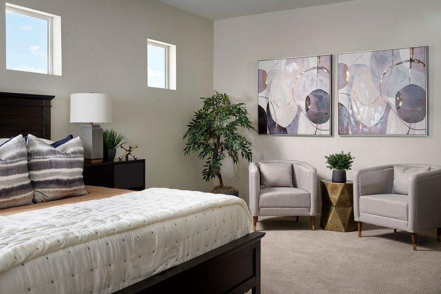 Representative furnished interior of a home built from the 3202 by Tri Pointe Homes in The Aurora Highlands, Aurora (Image 7).