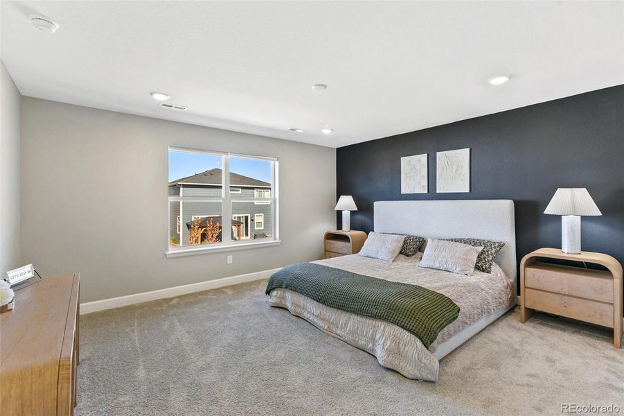 Furnished interior view inside a new home in Sunstone Village at Terrain, Castle Rock (Image 13). Furnished interior view inside a new home in Sunstone Village at Terrain, Castle Rock (Image 13).