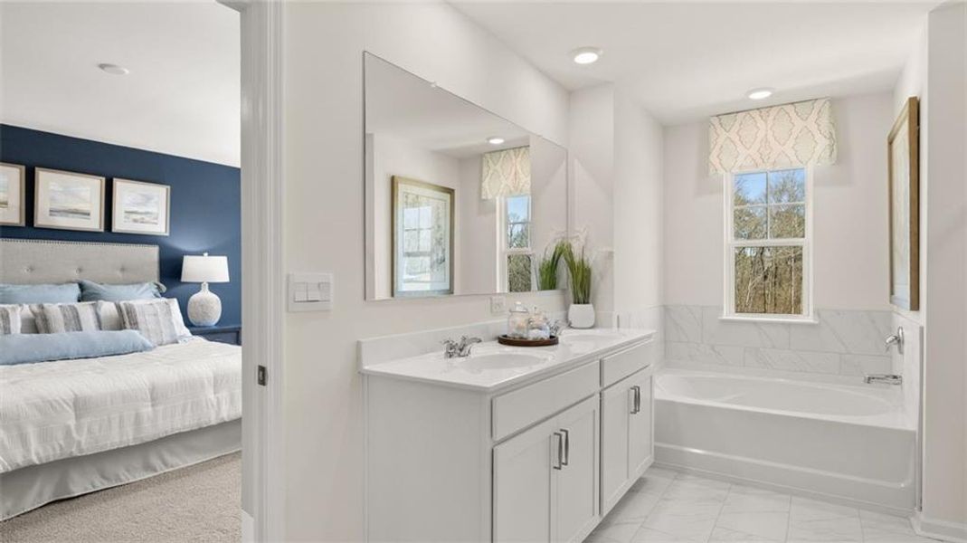 Furnished interior view inside a new home in Kingston Ranch at Lake Oconee, Buckhead (Image 35).