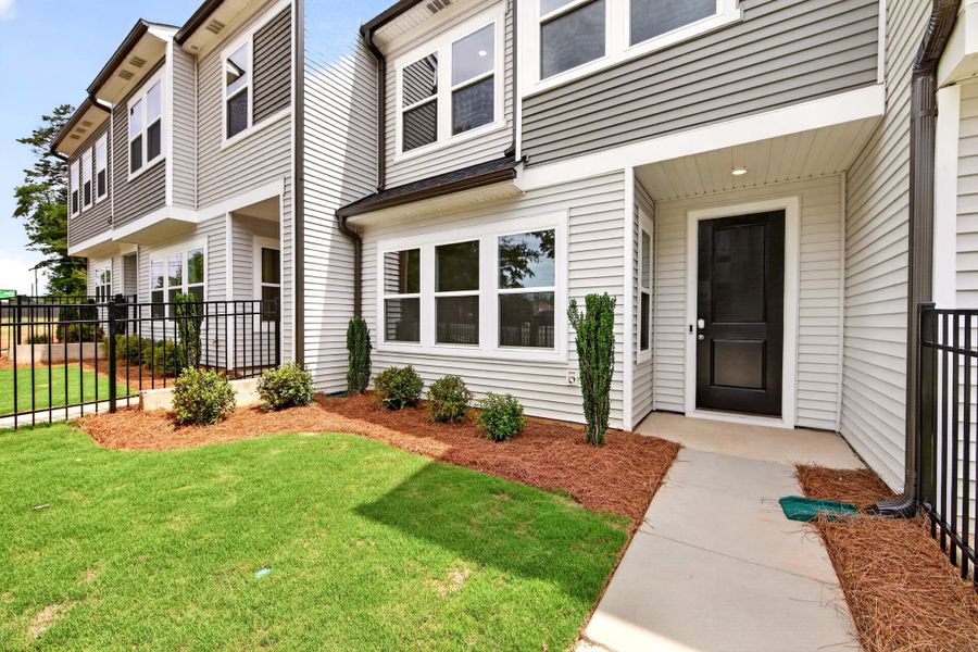 Exterior details and patio area of a home in Amplitude, Charlotte (Image 3). Exterior details and patio area of a home in Amplitude, Charlotte (Image 3).