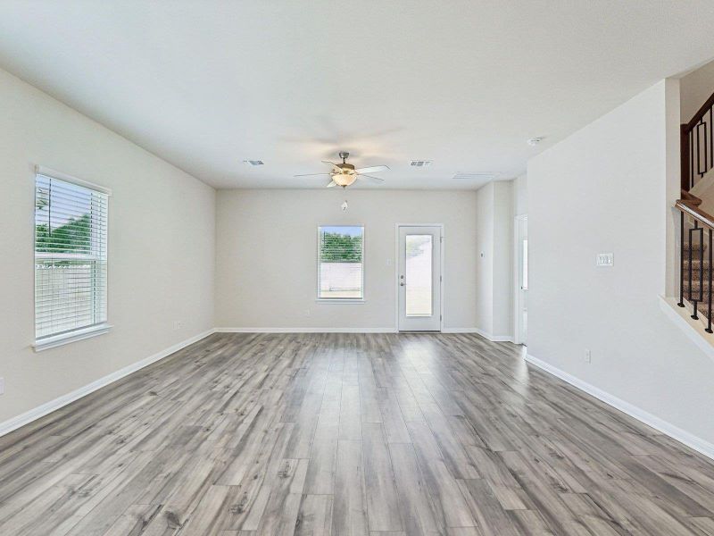 Spacious, unfurnished interior of a new home in Riverbend at Double Eagle - Boulevard Collection, Cedar Creek (Image 19). Spacious, unfurnished interior of a new home in Riverbend at Double Eagle - Boulevard Collection, Cedar Creek (Image 19).