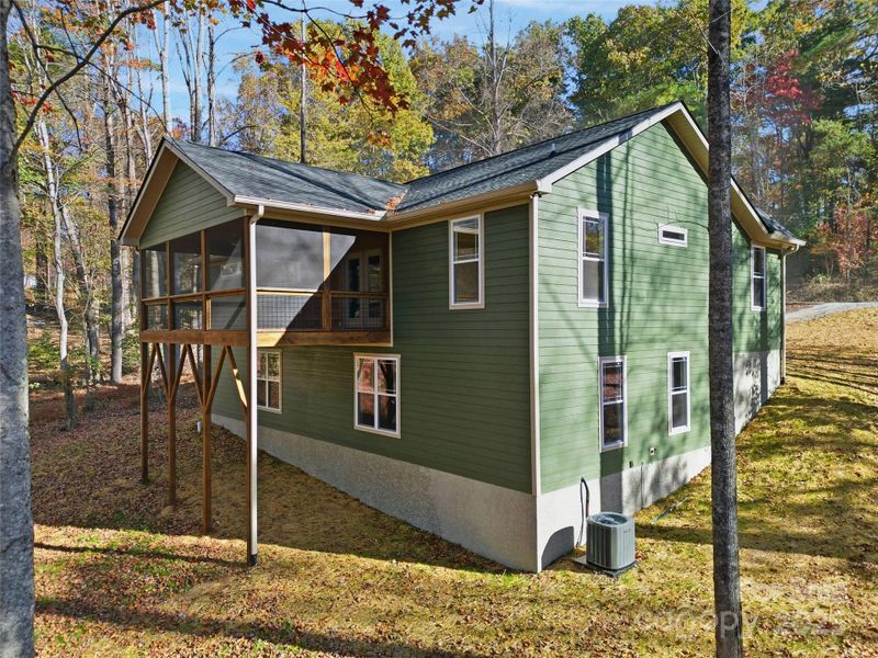 Exterior details and patio area of a home in , Hendersonville (Image 22).