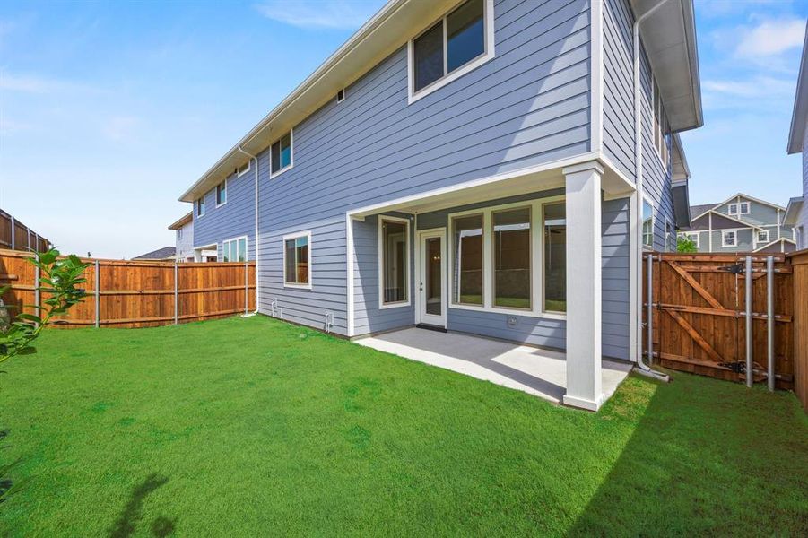 Front exterior of a new home in North Square at Uptown, Celina, TX, highlighting curb appeal (Image 20). Front exterior of a new home in North Square at Uptown, Celina, TX, highlighting curb appeal (Image 20).