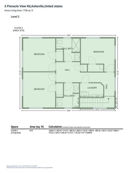 2D floor plan layout of this home in , Asheville, NC (Image 3). 2D floor plan layout of this home in , Asheville, NC (Image 3).