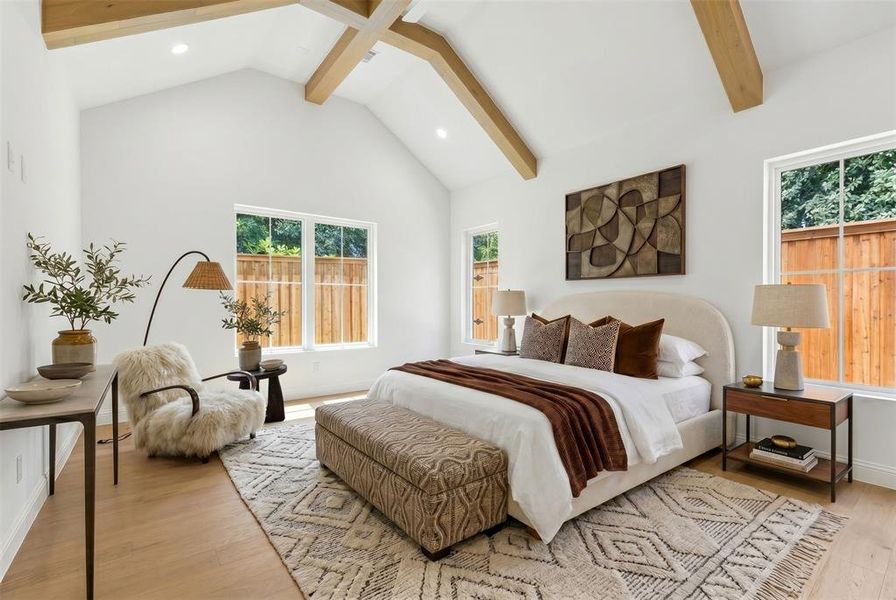 Furnished interior view inside a new home in , Dallas (Image 12).