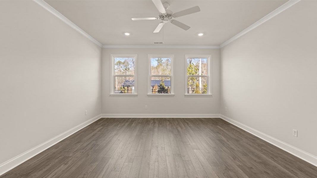 Spacious, unfurnished interior of a new home in Oak Ridge Meadows - Active Adult, Locust Grove (Image 18).