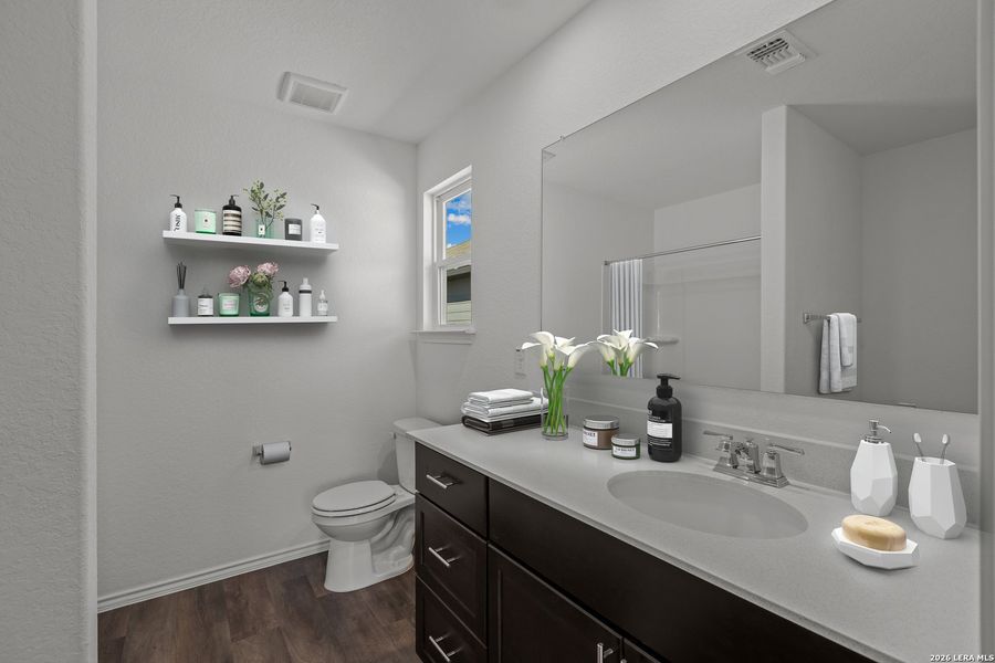 Furnished interior view inside a new home in The Overlook at Creekside, New Braunfels (Image 13).