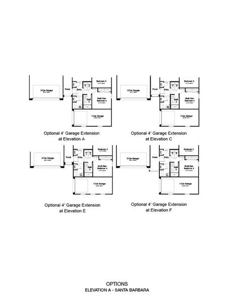 2D floor plan layout of this home in Artisan at Asante, Surprise, AZ (Image 5).