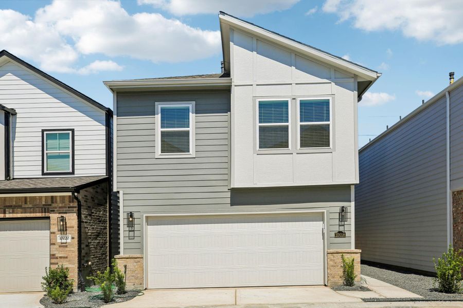 Exterior details and patio area of a home in Spring Brook Village - City Series, Houston (Image 4).