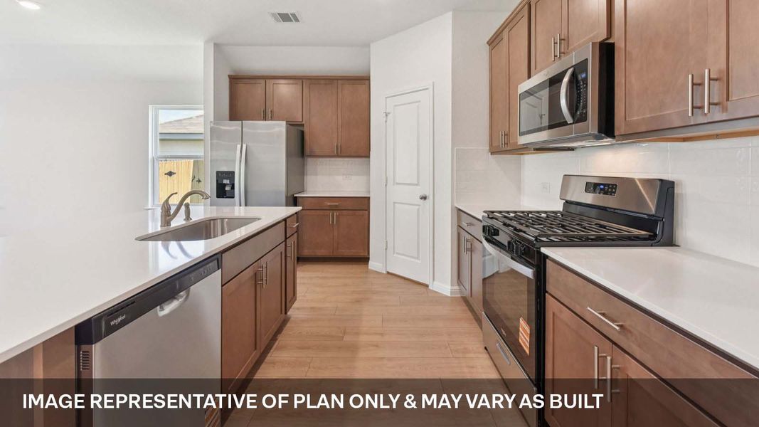 Representative furnished interior of a home built from the The Lakeway by D.R. Horton in Carillon, Manor (Image 6).
