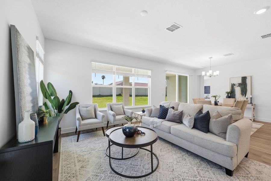 Furnished interior view inside a new home in Country Club Estates, Palm Bay (Image 8). Furnished interior view inside a new home in Country Club Estates, Palm Bay (Image 8).