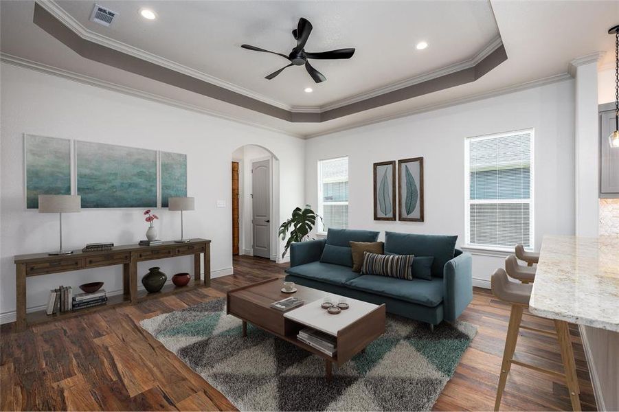 Furnished interior view inside a new home in , Tool (Image 16). Furnished interior view inside a new home in , Tool (Image 16).