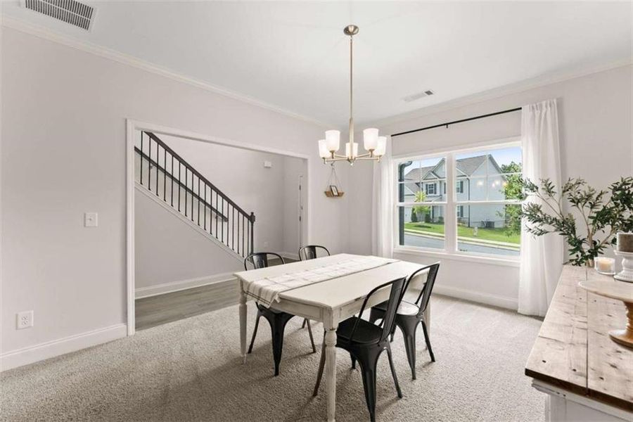 Furnished interior view inside a new home in , Dawsonville (Image 21).