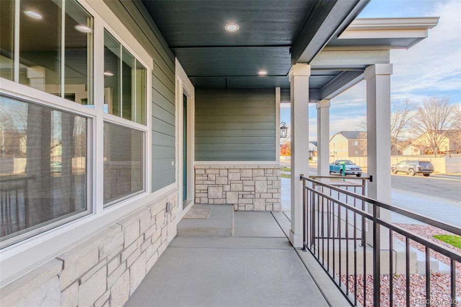 Exterior details and patio area of a home in , Firestone (Image 4).