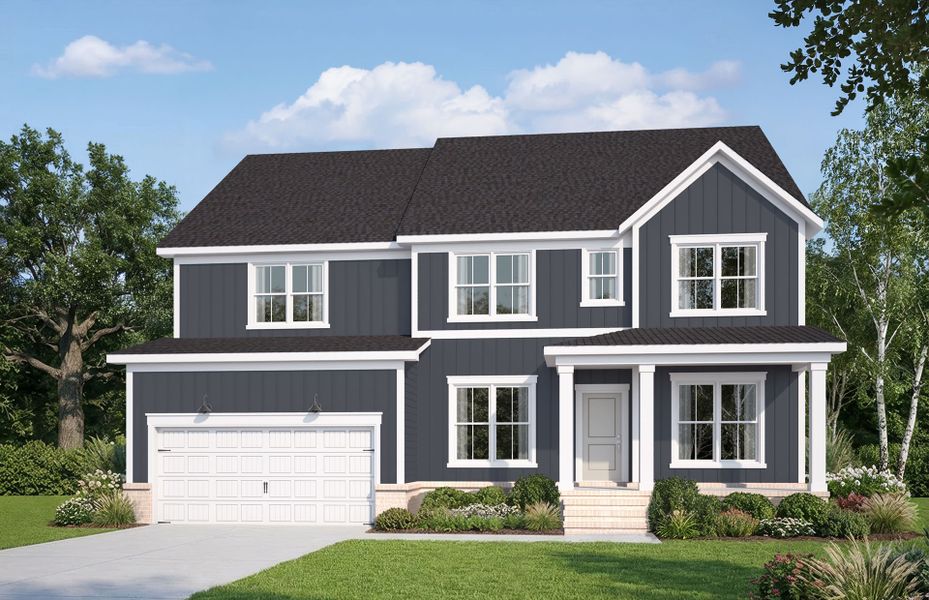 Representative exterior photo of a completed home built from the Willwood by Pulte Homes in Everbrook, Angier, NC (Image 23).
