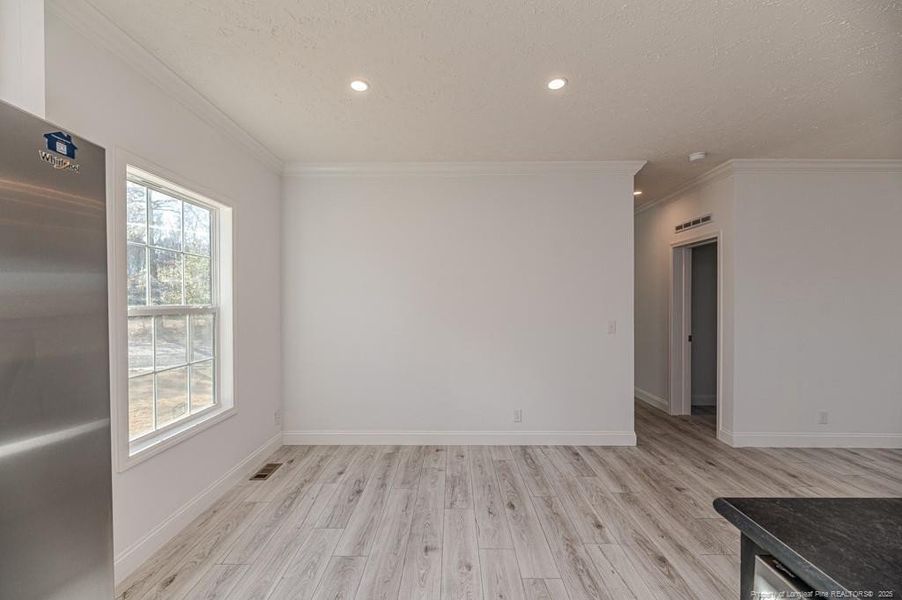 Kitchen view towards the hallway Kitchen view towards the hallway
