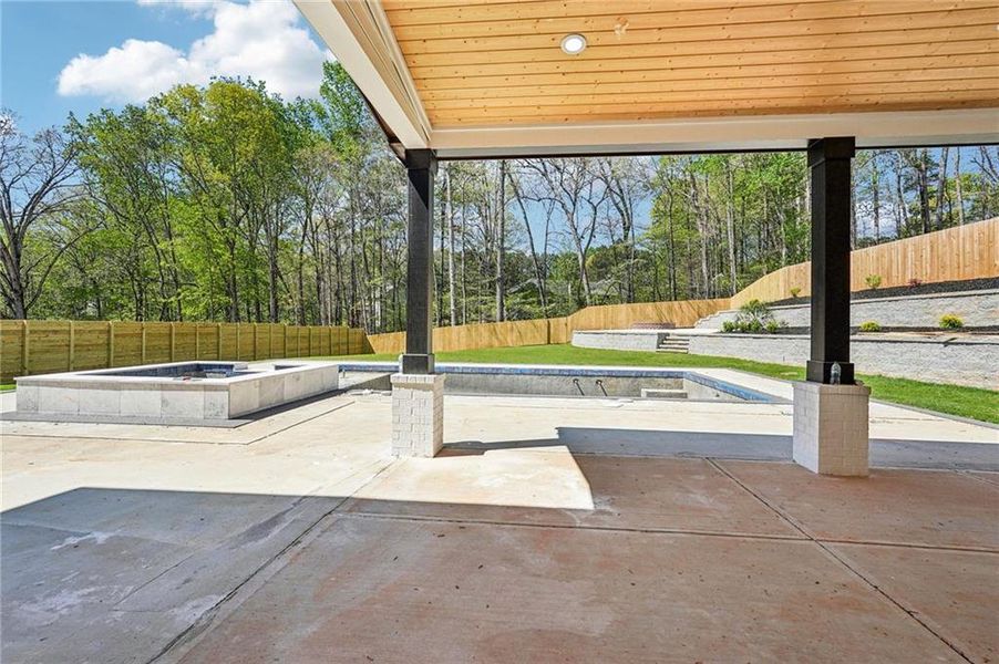 Exterior details and patio area of a home in , Sugar Hill (Image 43).