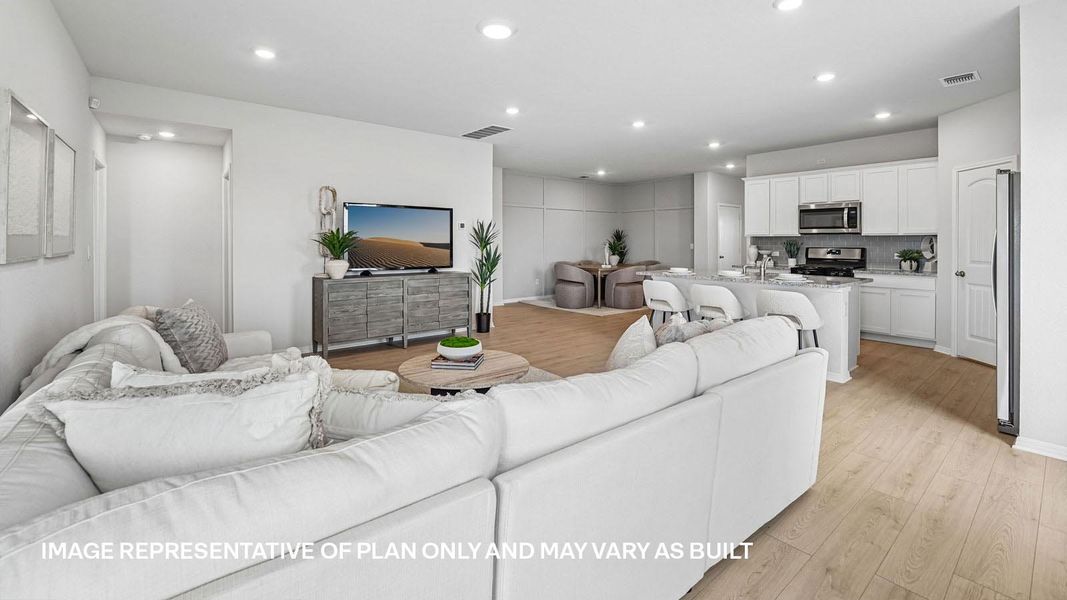 Furnished interior view inside a new home in Carillon, Manor (Image 6).