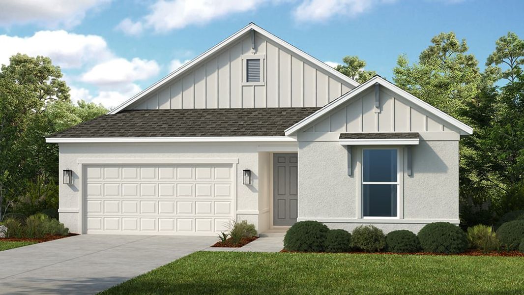 Representative exterior photo of a completed home built from the Atlantic by Taylor Morrison in Windward Preserve, Cocoa, FL (Image 4).