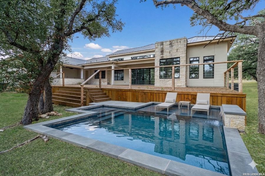 Exterior details and patio area of a home in , Bulverde (Image 23).