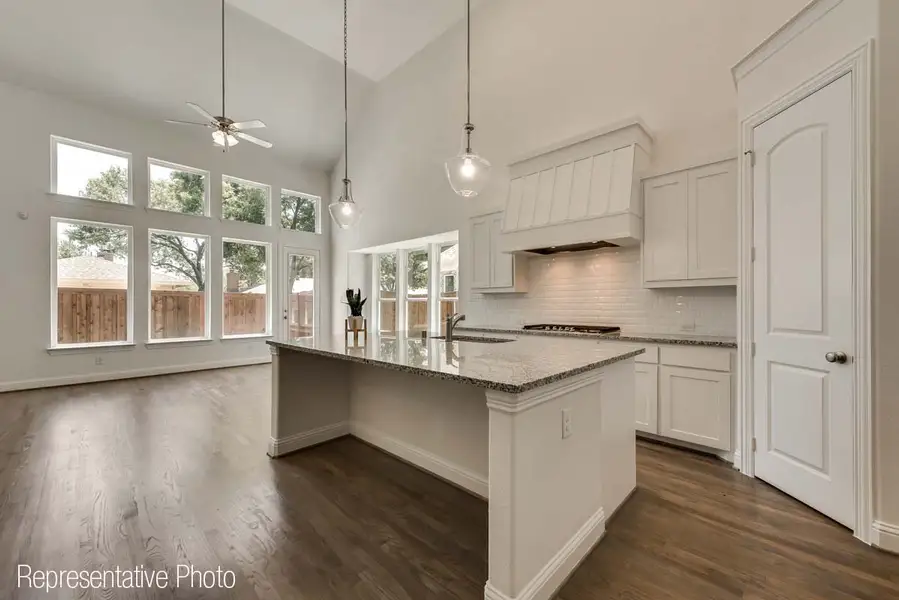Representative furnished interior of a home built from the Charleston II by Grand Homes in Grand Oaks, Celina (Image 9).