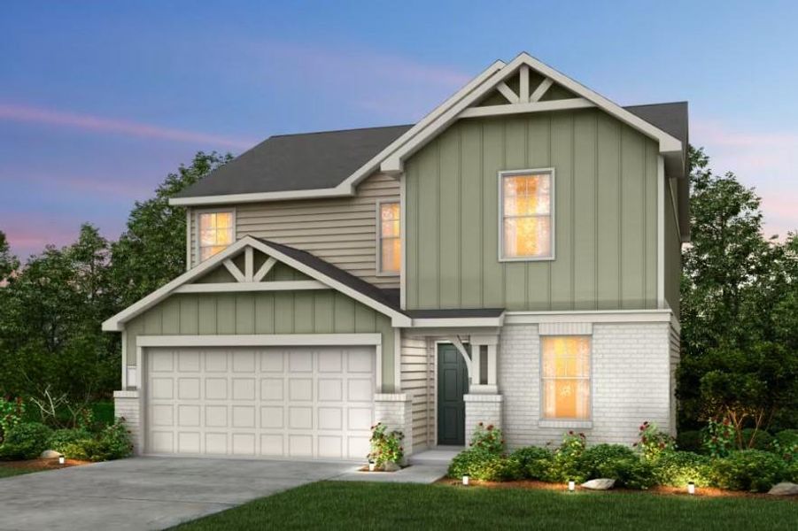 Pulte Homes, Sandalwood elevation Y, rendering