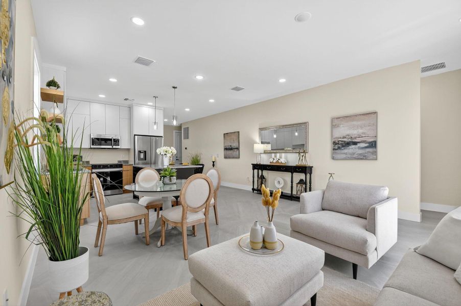Furnished interior view inside a new home in , Jupiter (Image 34).