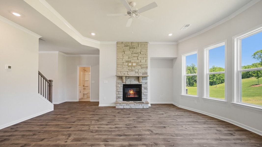 Spacious, unfurnished interior of a new home in The Gates at Pates Creek, Hampton (Image 19). Spacious, unfurnished interior of a new home in The Gates at Pates Creek, Hampton (Image 19).
