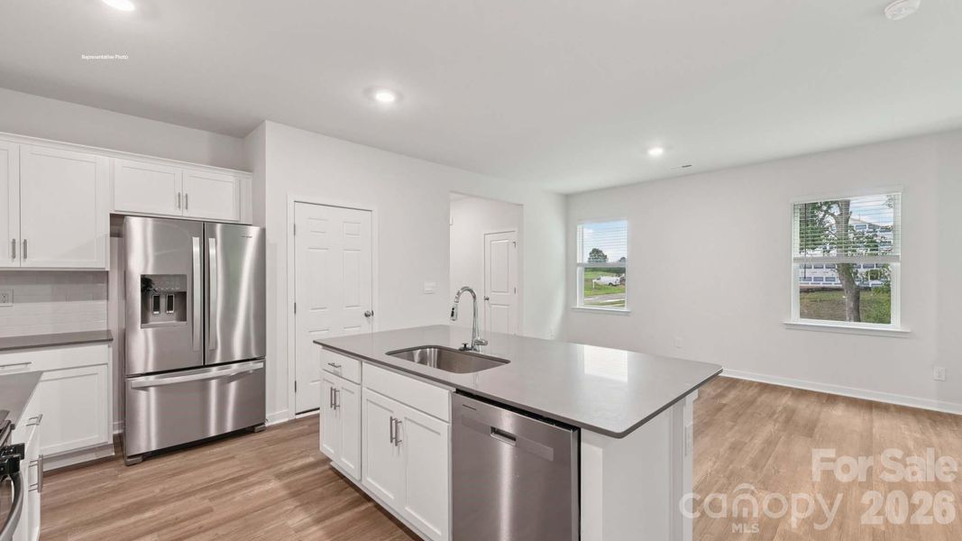 Furnished interior view inside a new home in Clark Creek Landing, Lincolnton (Image 6).