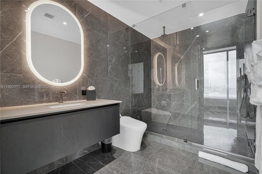 Furnished interior view inside a new home in , Miami (Image 17).