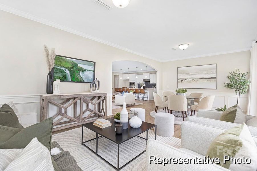 Furnished interior view inside a new home in Huntington Hills, Lincolnton (Image 24).