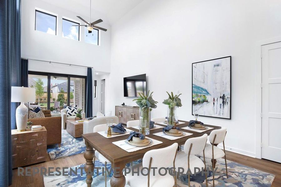 Furnished interior view inside a new home in Pomona, Manvel (Image 35).