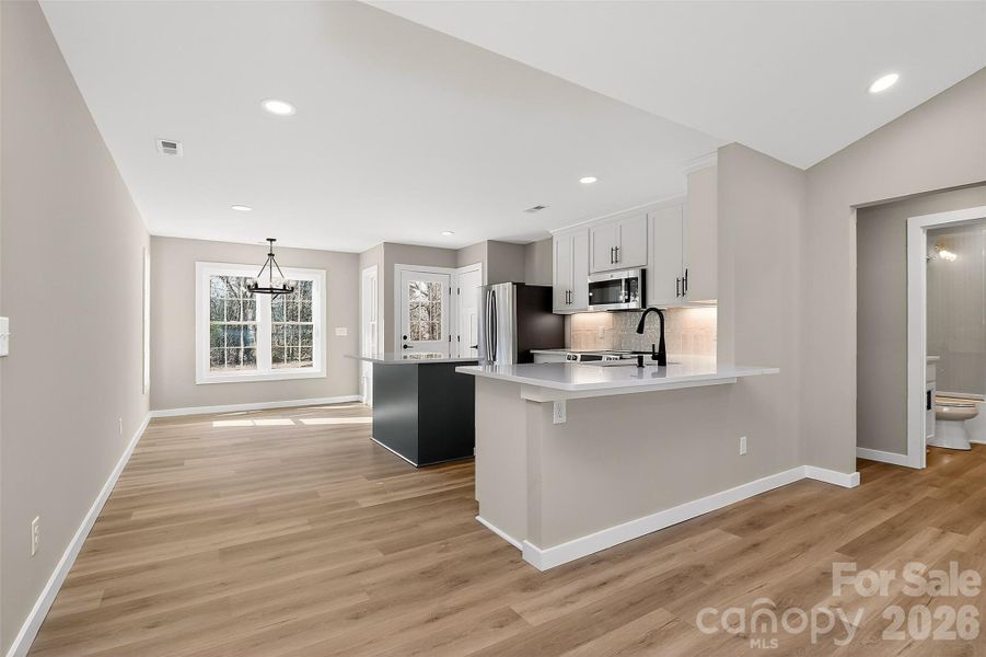 Family Room Looking Into Kitchen