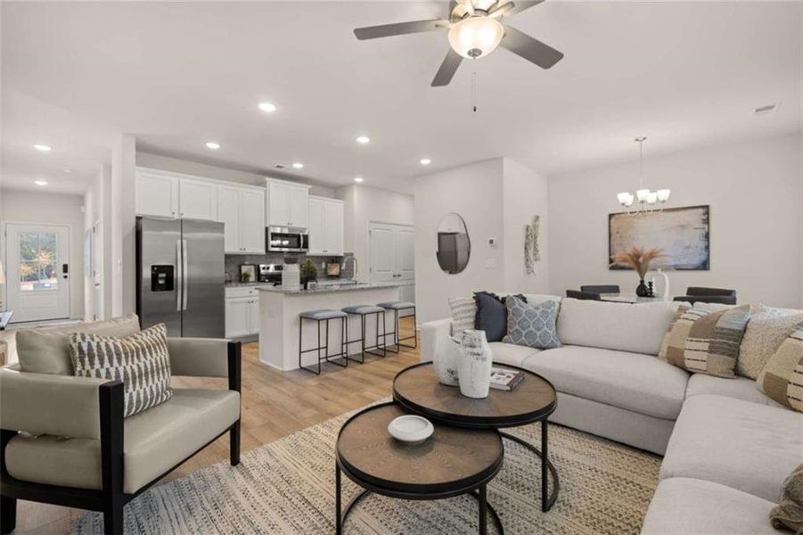 Furnished interior view inside a new home in Rivershire Place, Villa Rica (Image 37).