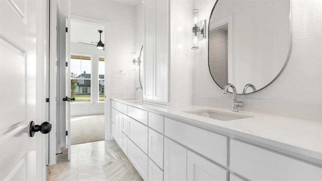 Bathroom featuring vanity