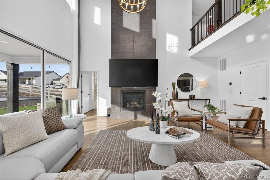 Furnished interior view inside a new home in , Parker (Image 10).