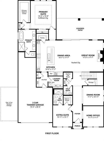 2D floor plan layout of this home in Wellington, Fort Worth, TX (Image 5).
