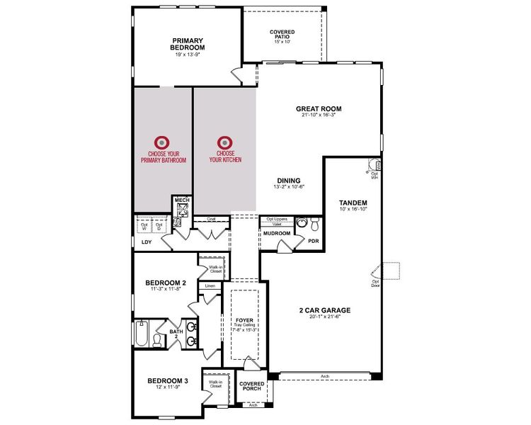 2D floor plan layout for the Irwin by Beazer Homes in Marbella at Windrose, Waddell, AZ (Image 4).
