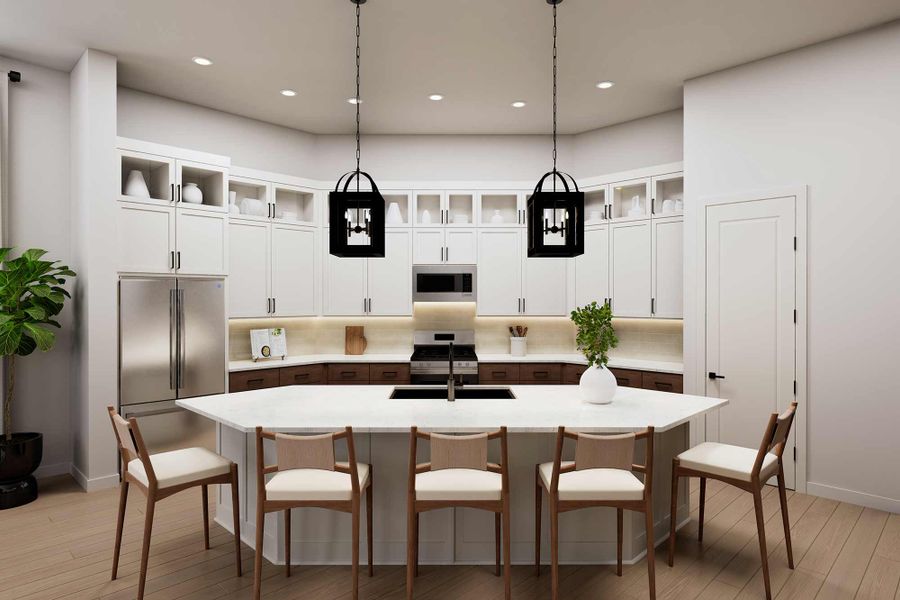 Representative furnished interior of a home built from the The Conan by David Weekley Homes in The Highlands Encore - Tranquil Collection, Porter (Image 6).
