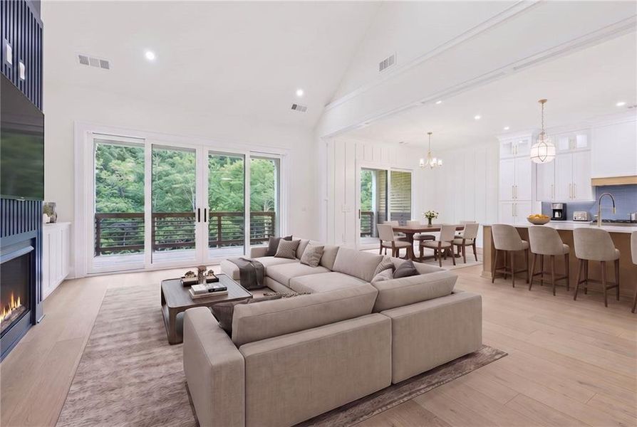 Furnished interior view inside a new home in , Cumming (Image 9).