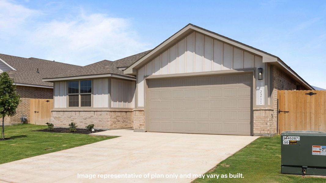 Front exterior of a new home in Northwest Passage, Midland, TX, highlighting curb appeal (Image 16).
