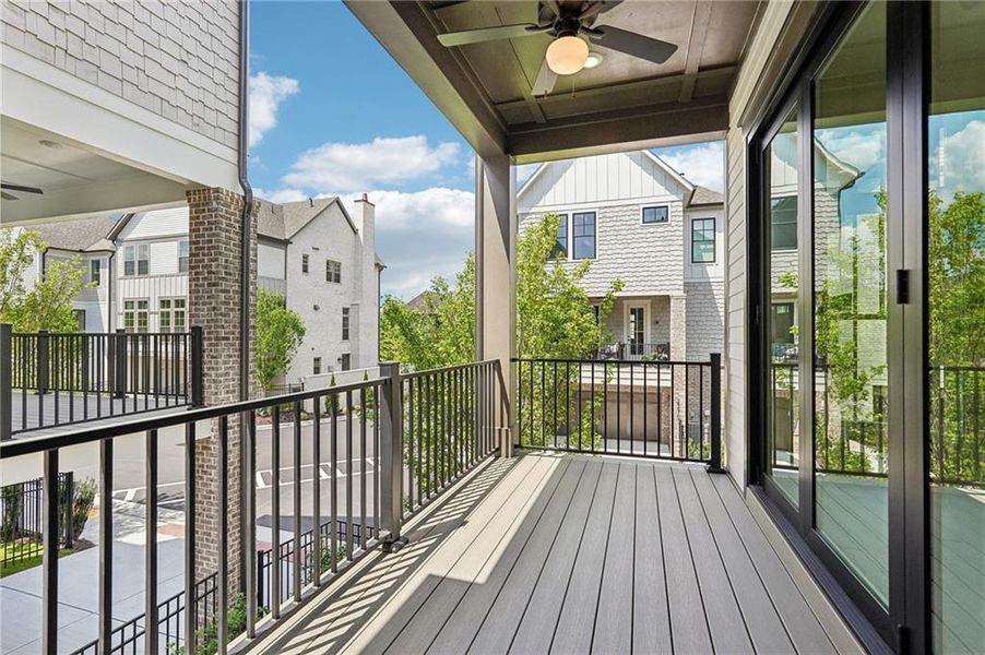 Exterior details and patio area of a home in Park Walke, Alpharetta (Image 36).