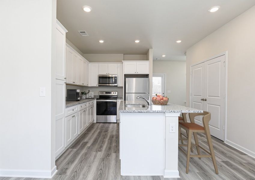 Enjoy your breakfast in the upgraded kitchen