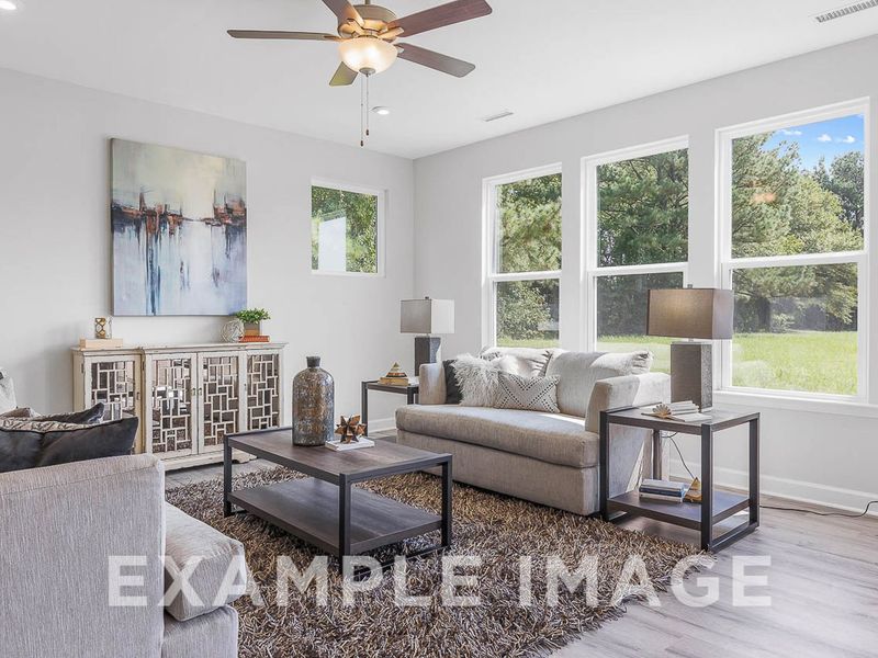 Representative furnished interior of a home built from the The Chestnut by Davidson Homes LLC in Wendell Ridge, Wendell (Image 10).