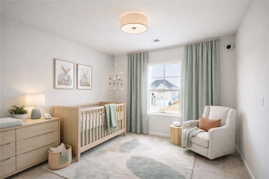 Furnished interior view inside a new home in The Hills at Cedar Creek, Winder (Image 25).