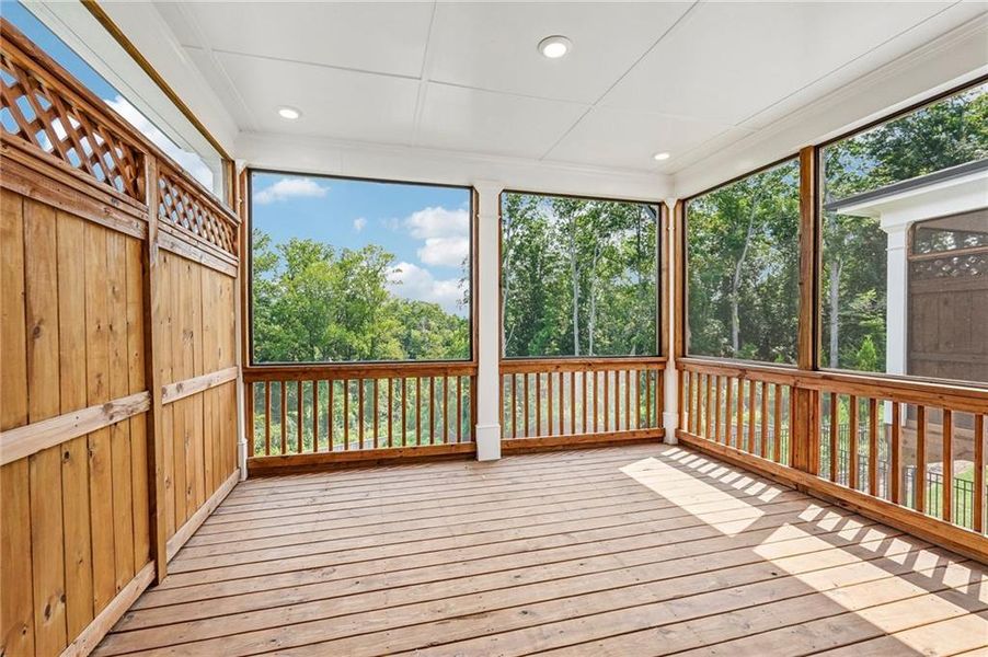 Exterior details and patio area of a home in Millcroft Townhomes, Buford (Image 4).