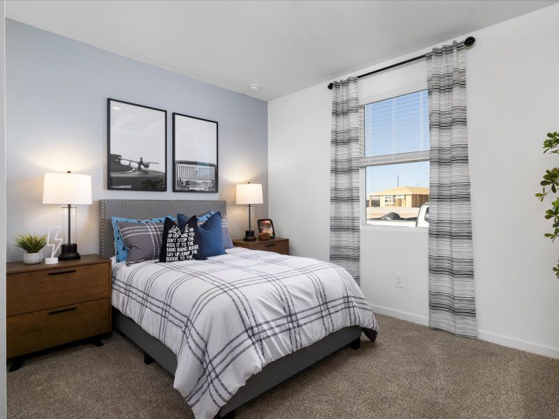 Secondary Bedroom in Lark Floorplan modeled at Allure Vista