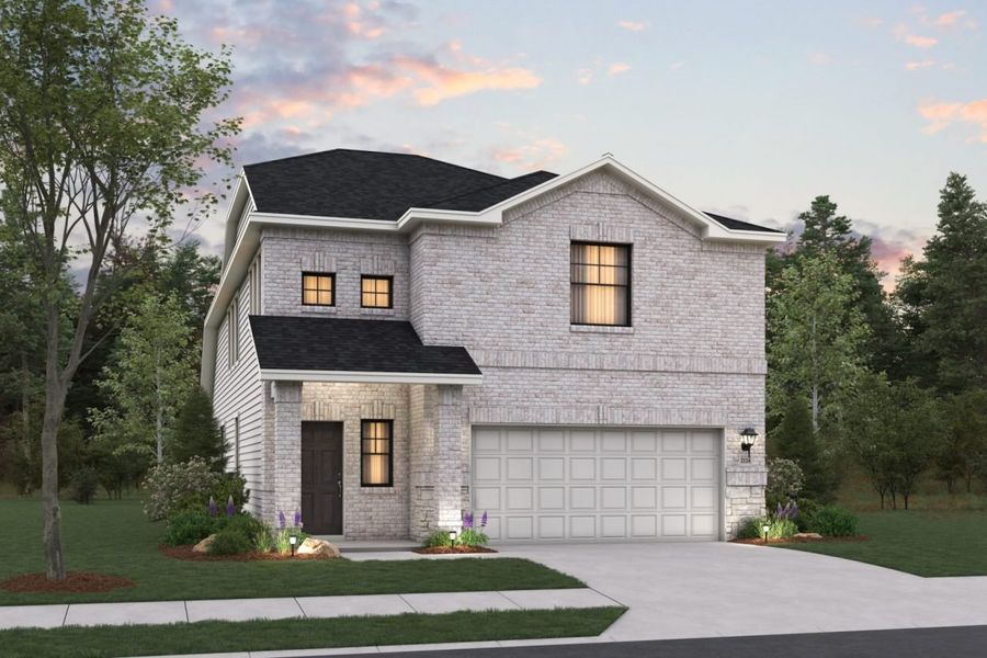 Representative exterior photo of a completed home built from the Holbrook II Mustang Meadows 40s by Brohn Homes in Mustang Meadows, Waller, TX (Image 12).