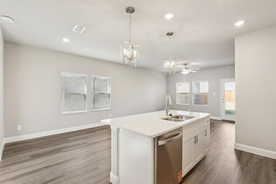 Furnished interior view inside a new home in Simpson Crossing - Spring Series, McKinney (Image 8).