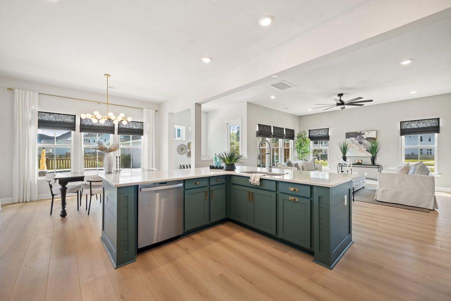 Furnished interior view inside a new home in , Summerville (Image 11).
